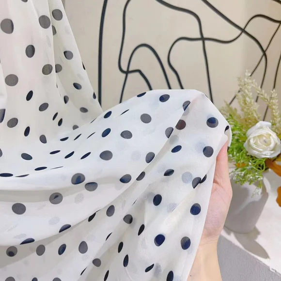 Last one❗️French Polka Dot Maxi Dress Summer - Picture 5 of 5